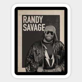 Randy Savage Vintage Sticker